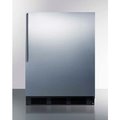 Summit Appliance Div. Summit-Built-In Undercounter Refrigerator-Freezer, 5.1 Cu. Ft., 24" Wide CT663BKBISSHV